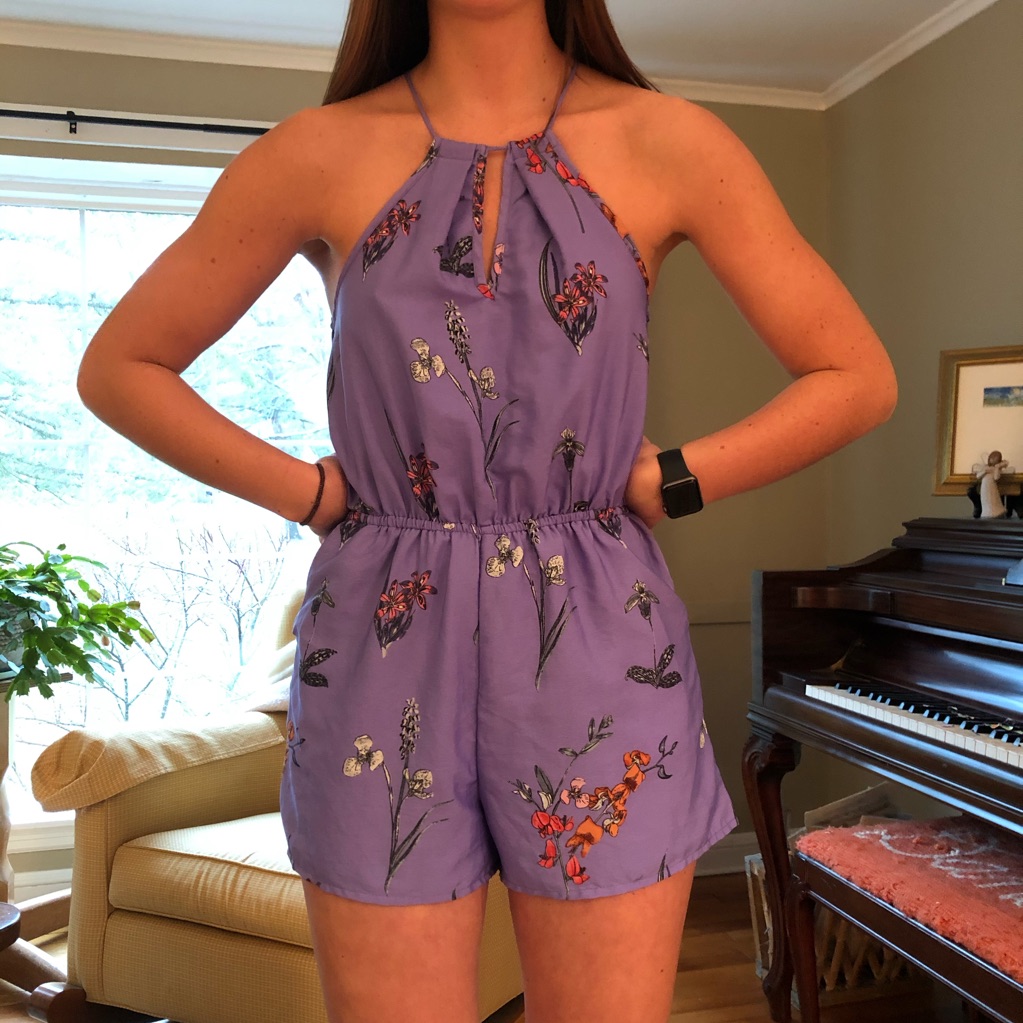 Flowered Spring Romper